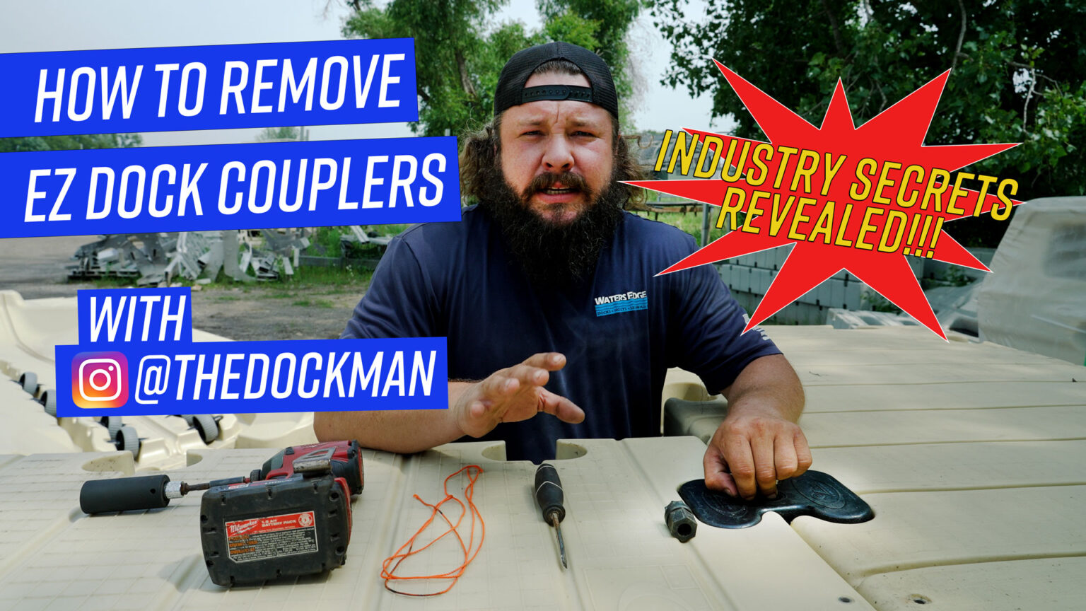 How to Remove EZ Dock Couplers with The Dockman Water's Edge Dock and